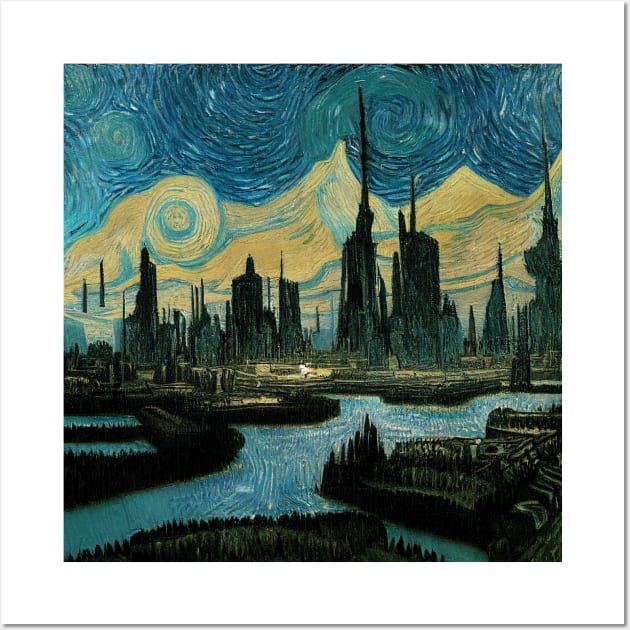 Starry Night in Kashyyyk Wall Art by Grassroots Green